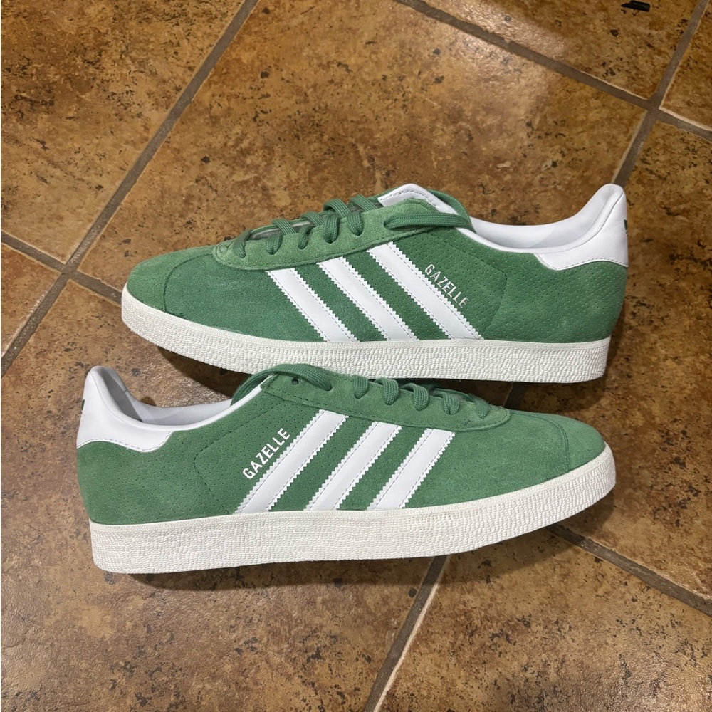 Adidas Originals Gazelle Preloved Green White Shoes IG1634 Mens 9.5